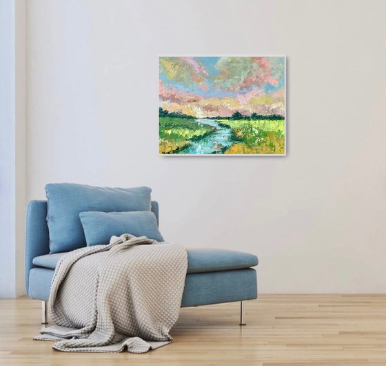 Sunset Over Everglades Waters