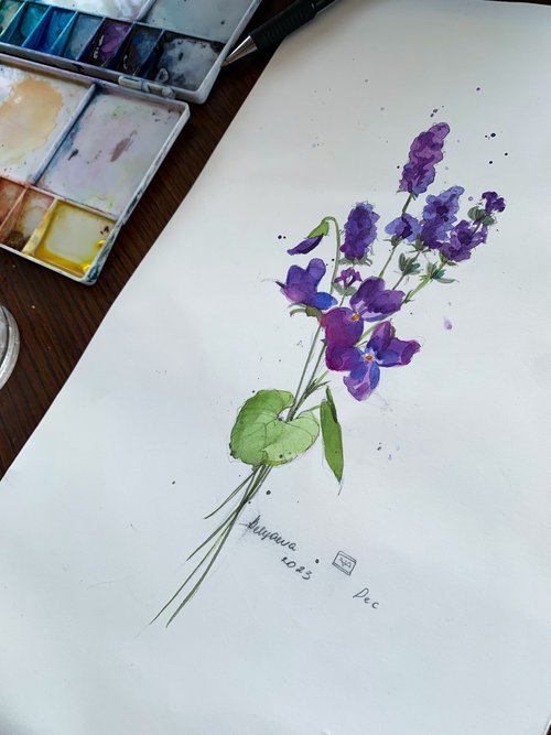 a small bouquet by Belyaeva Oleksandra