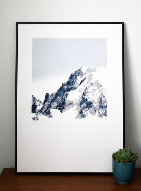 Screen print of Mont Blanc du Tacul