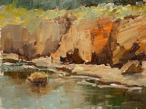 Whaler's Cove plein air landscape