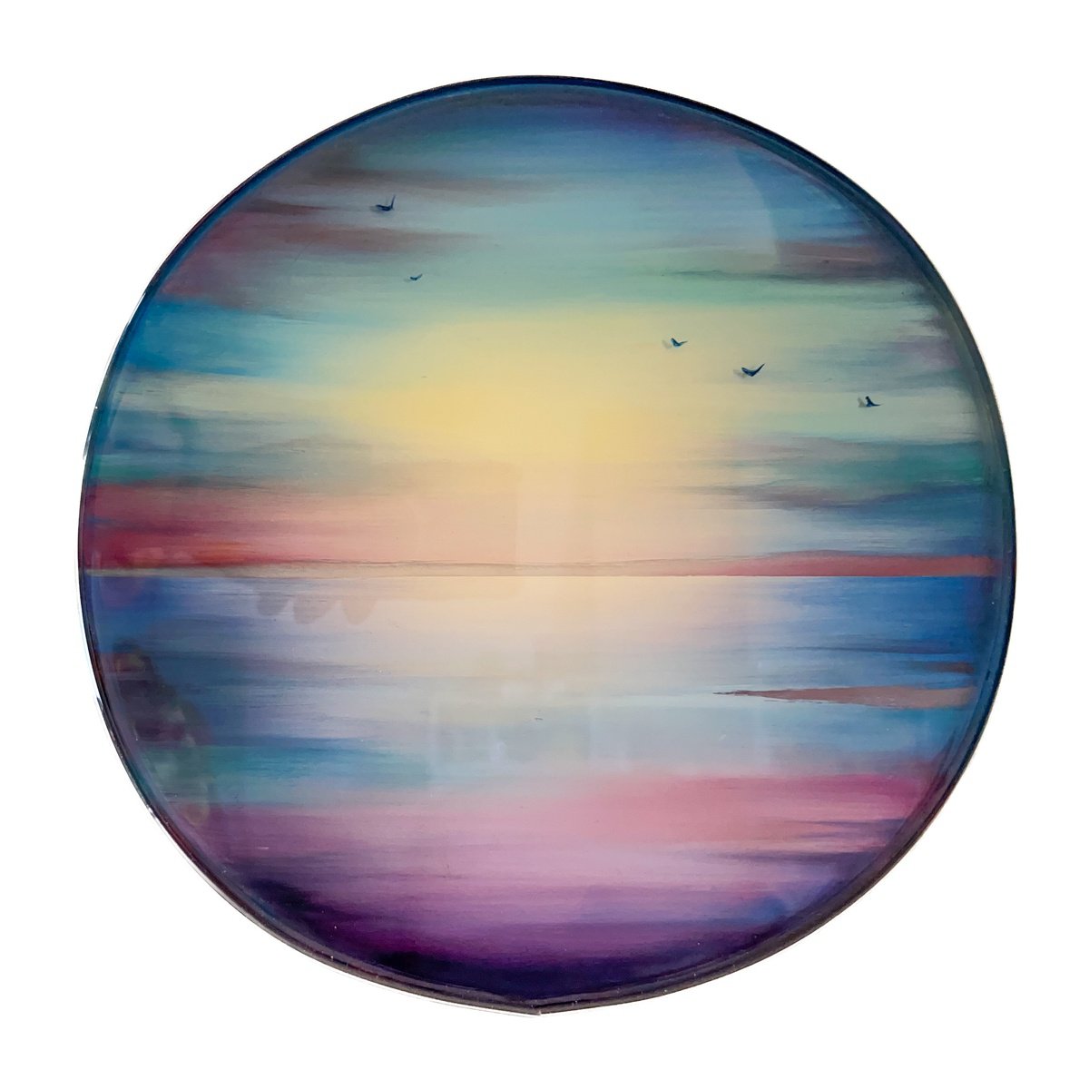 Abstract Landscape Painting By Marjan Fahimi, 11 X 11", Close To Nowhere, Original Artwork