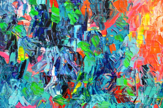 Palette 6 - Large Colorful Abstract Painting