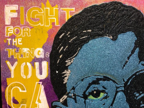 RBG (Ruth Bader Ginsburg shining brighter than glitter)