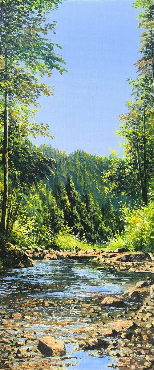 Stream Through the Pines by Sergei Miqaielyan