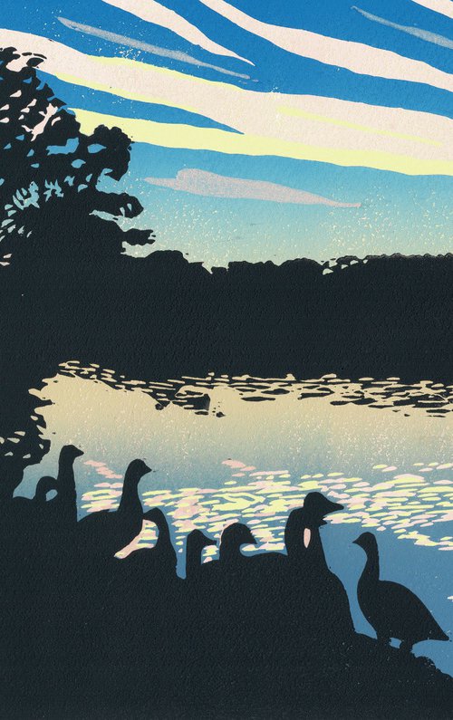 Evening at The Lake by Joanne Spencer
