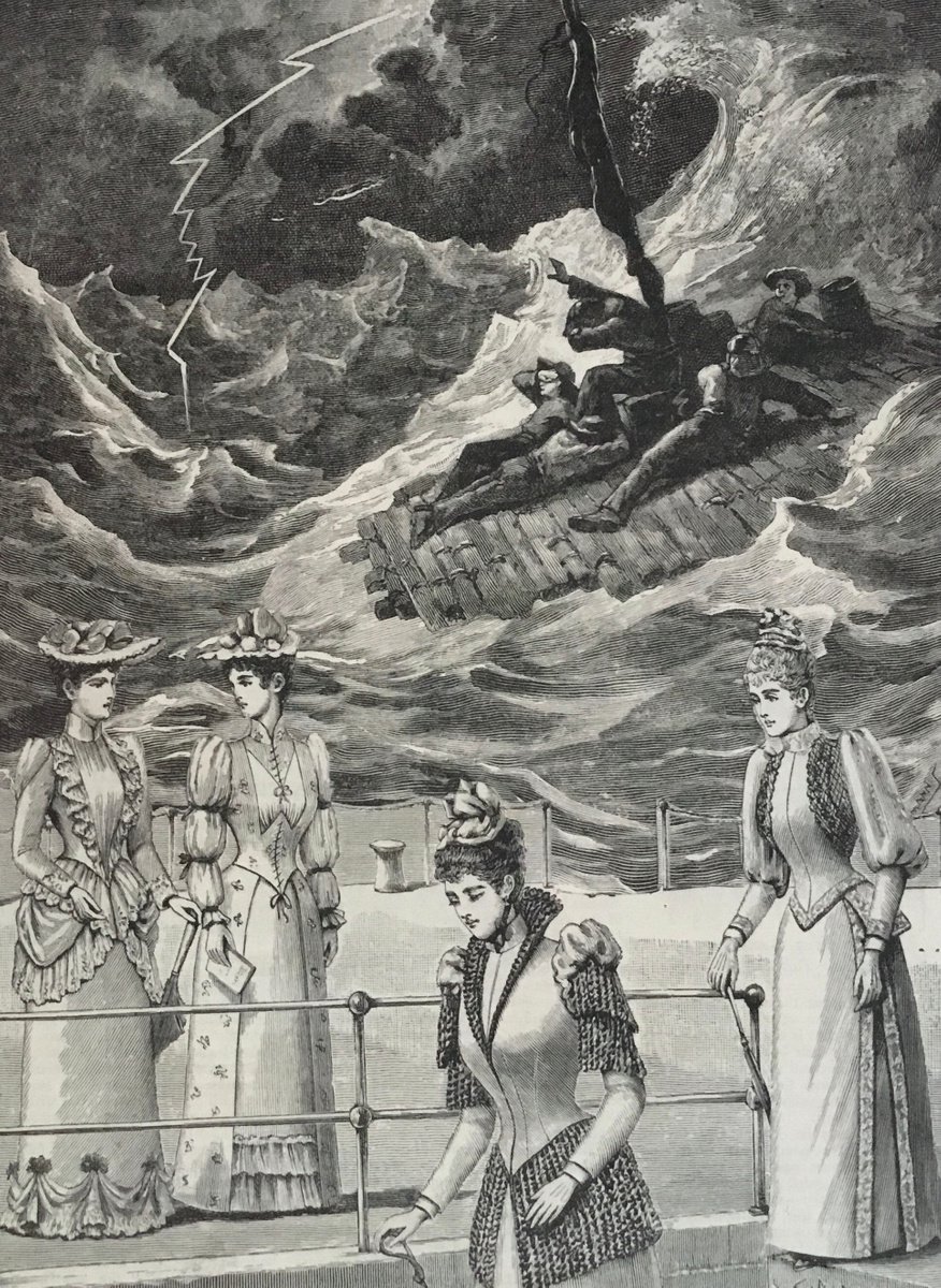 Lightning at Sea by Tudor Evans