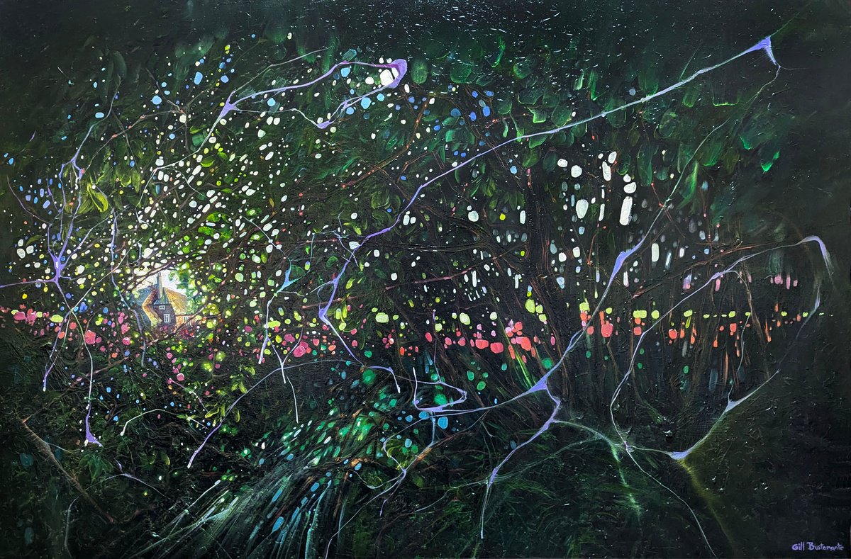 Expressive Oil Painting , Dissolving Dream By Gill Bustamante, 47 X 31, Artwork For Sale On Artfinder