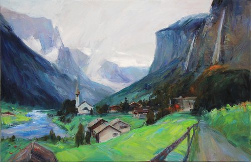 Lauterbrunnen valley by Sergei Chernyakovsky