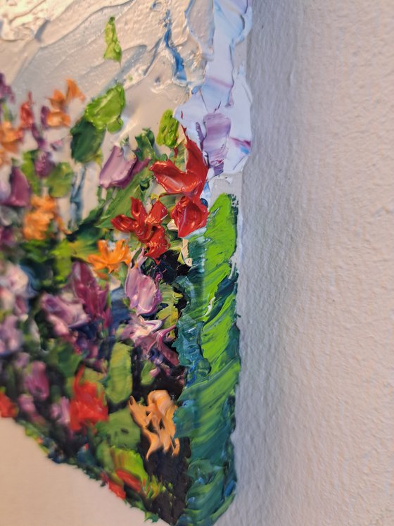 Wild Flowers mini-painting