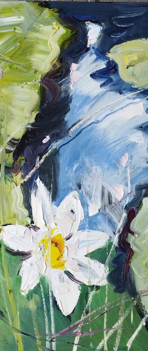 A Beautiful Painting with Lilies by Natali Oniks (Onikiienko)