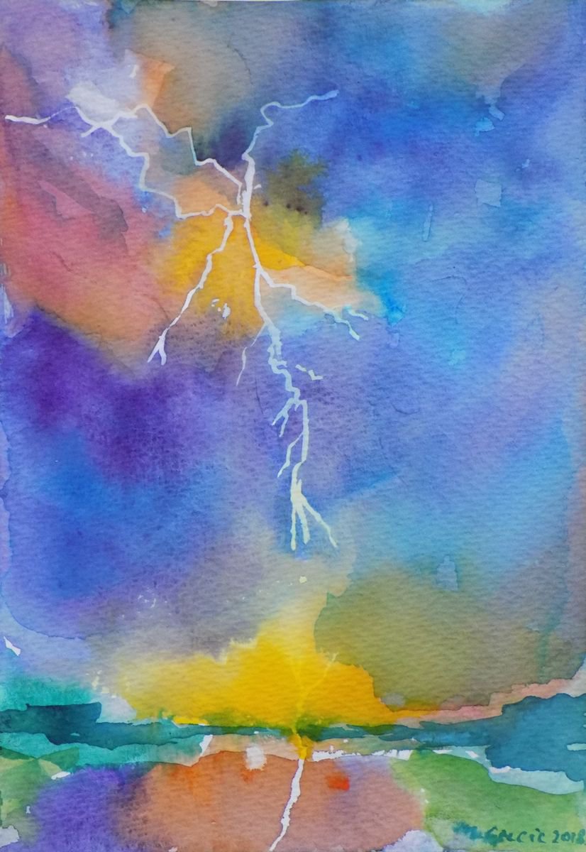 Lightning storm III by Maja Grecic