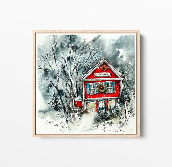 Christmas House - Winter Landscape