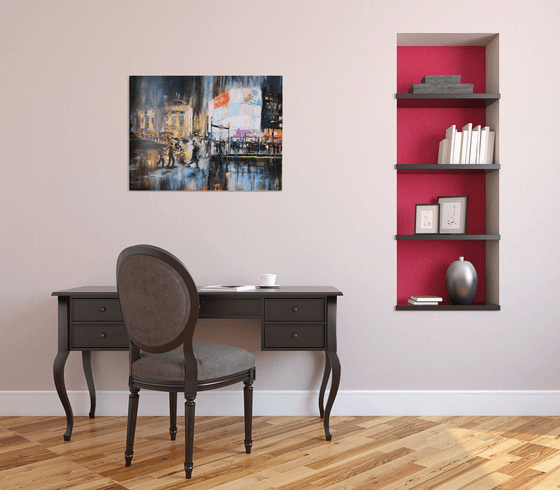 Contemporary wall art ''Piccadilly Circus''