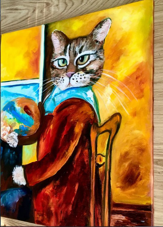 Troy Cat  an artist Modigliani
