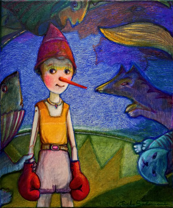 THE WINNER, PINOCCHIO - ( 30 x 25 cm )