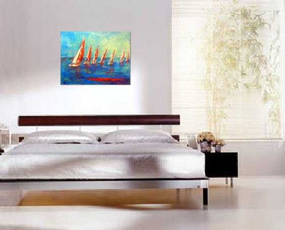 Sailboats 24x18