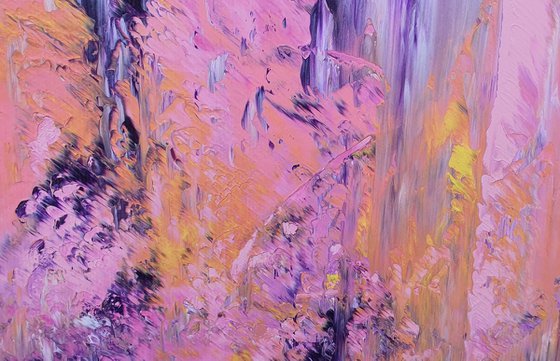 Purple rain - large abstract painting