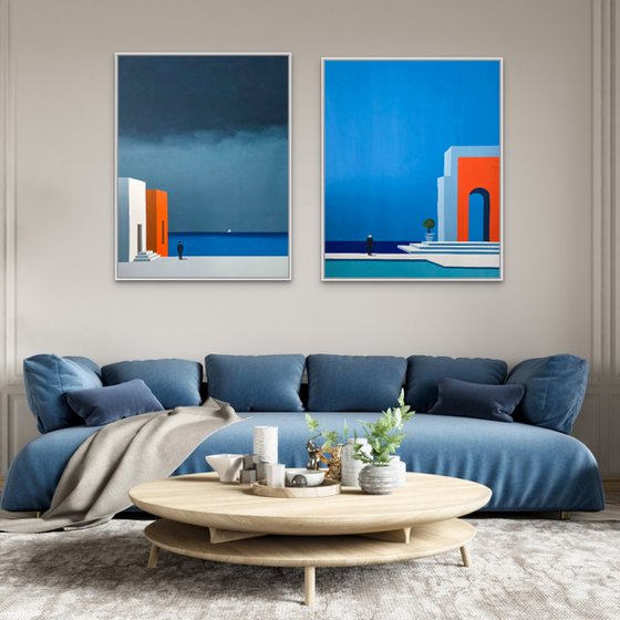 Before and After Diptych