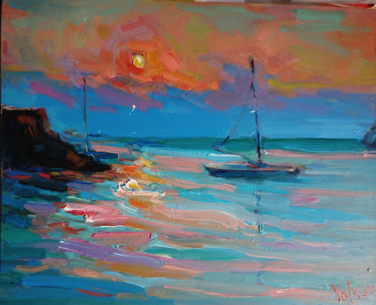 SUNSET IN THE BAY 2 by VIKTOR VOLKOV