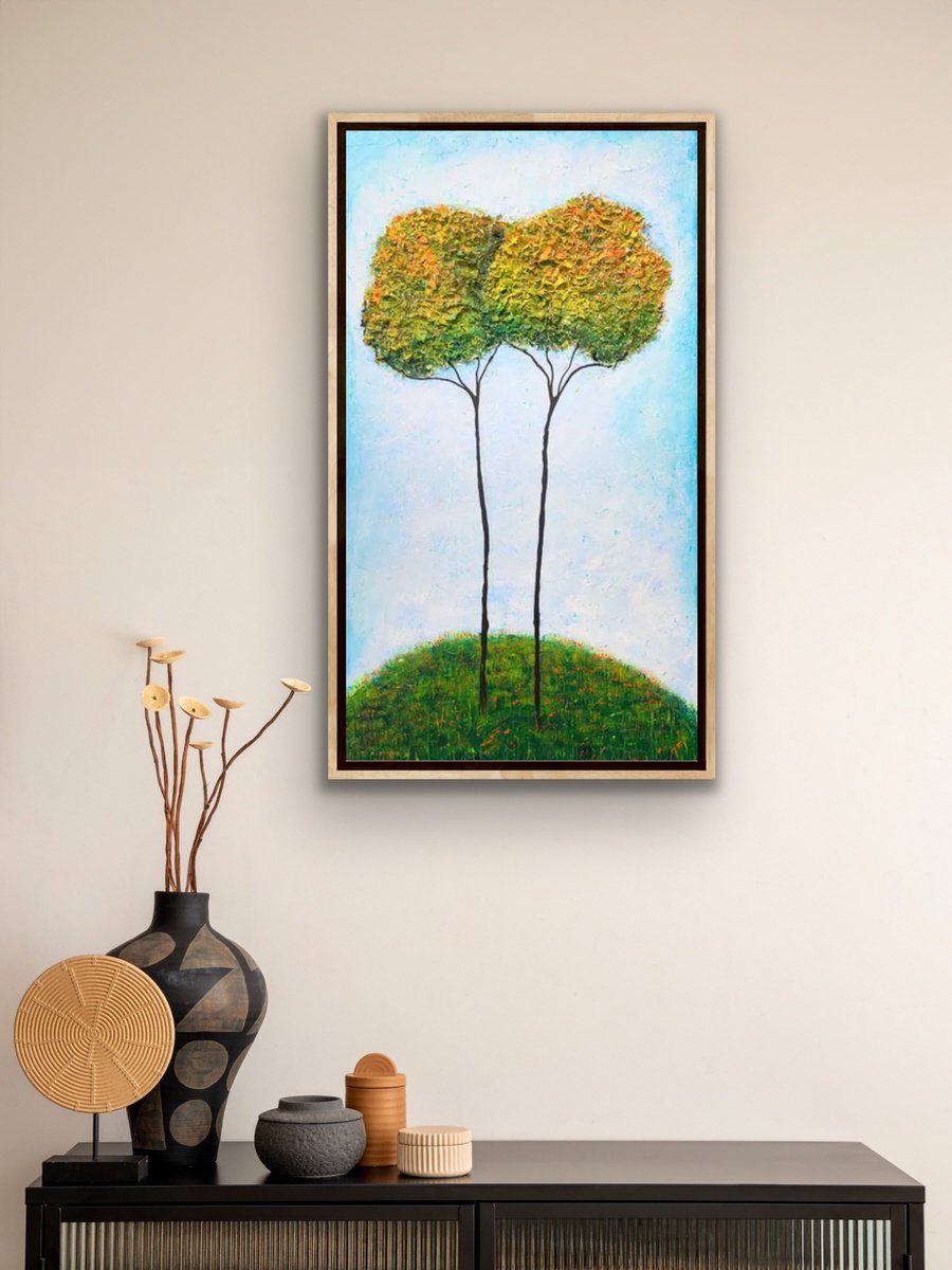  Ethereal Embrace By Tamara Bakhshinyan, 18 X 31, Artwork For Sale On Artfinder