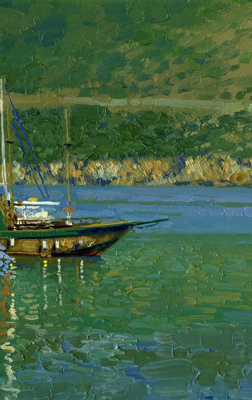 Yacht of Santa Maria by Simon Kozhin