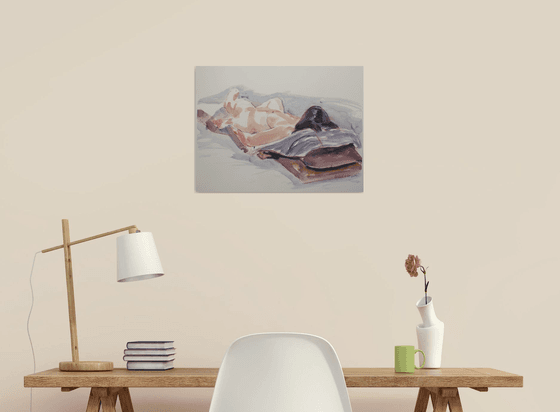 Reclining female nude