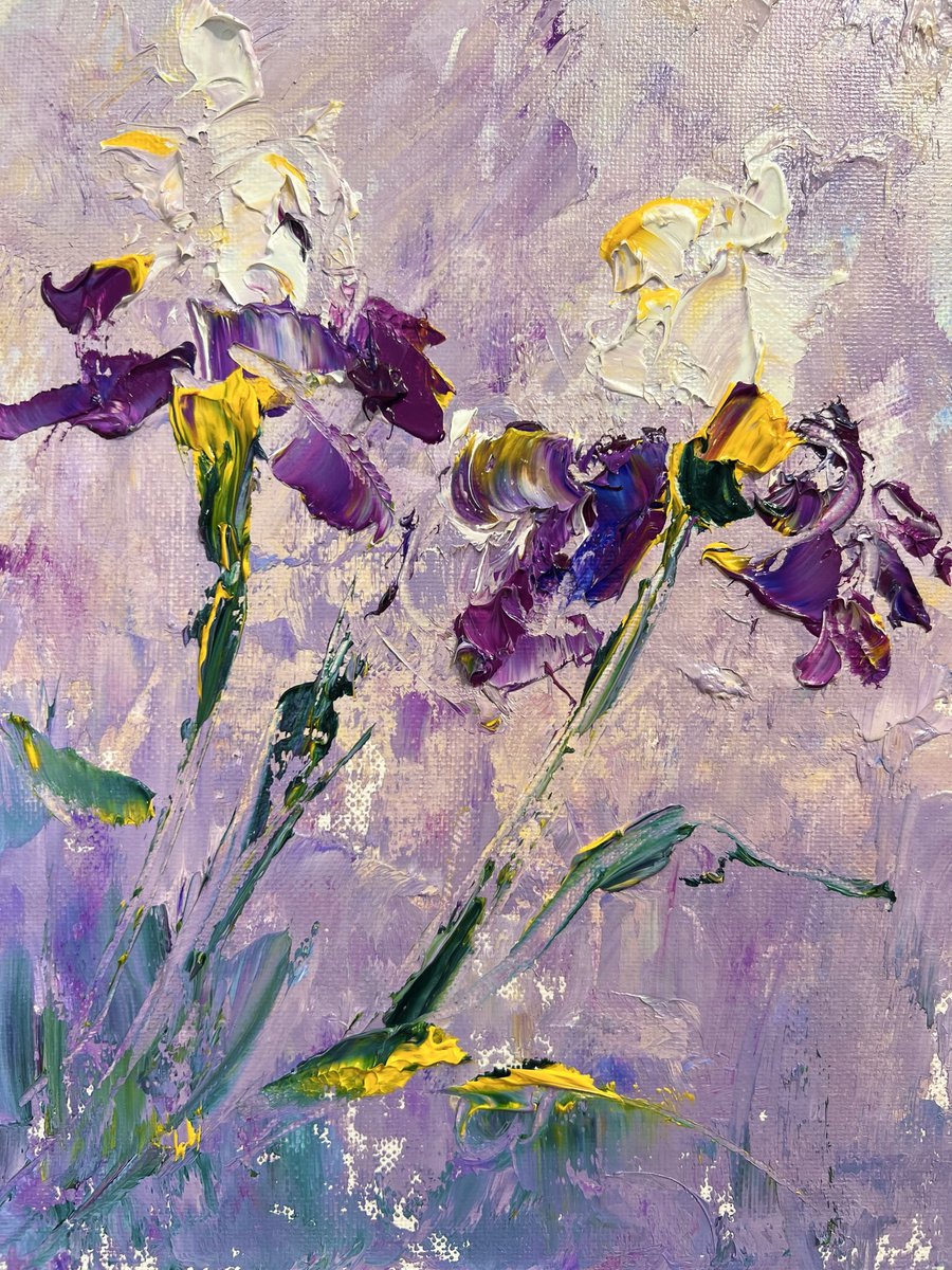 MINI VERY PERI IRIS - Mini Purple Iris. Mini Blue iris. Mini Garden. Mini Flowers. Mini Pe... by Marina Skromova