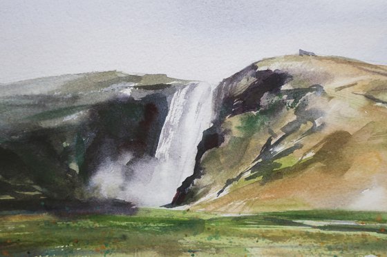 Skogafoss waterfall. Iceland