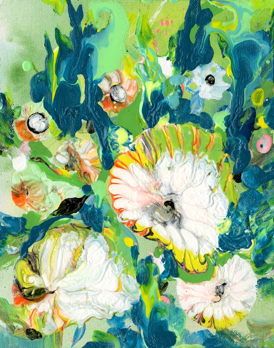 Floral Delight 6 - Floral Painting by Kathy Morton Stanion