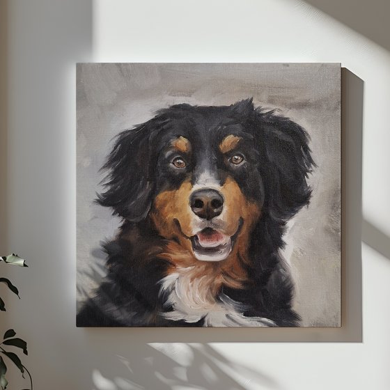 Dog Oil Painting