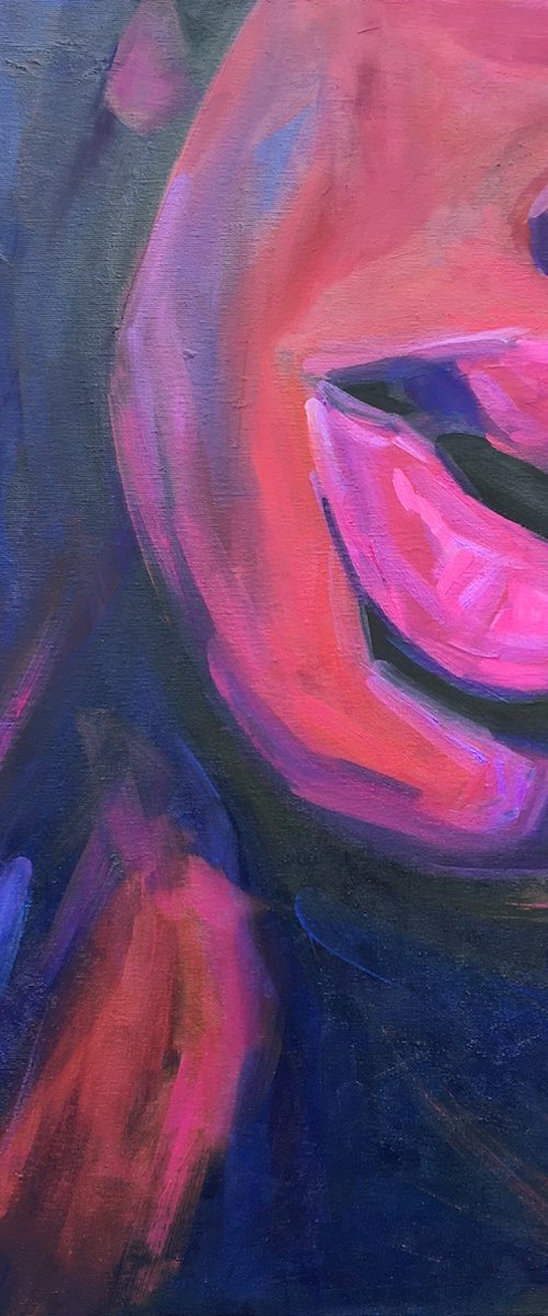 Black Woman Face Art — Beyond That Star by Anna Miklashevich