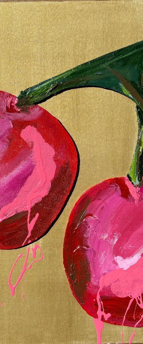 CHERRIES AND GOLD by paola vignola