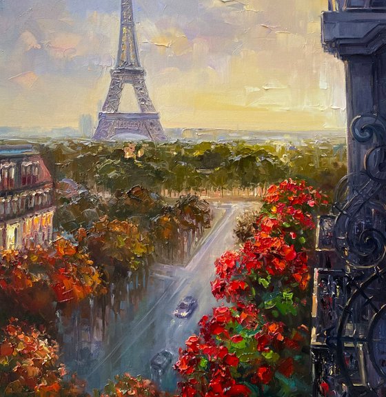 "Paris"original oil painting