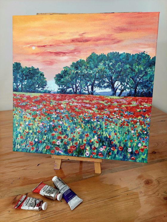 Evening Poppy Meadow