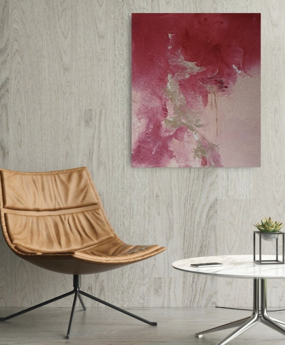 Abstract Acrylic Painting By Gabriela Azar Schreiner, 22 X 26, Sigma, Original Artwork