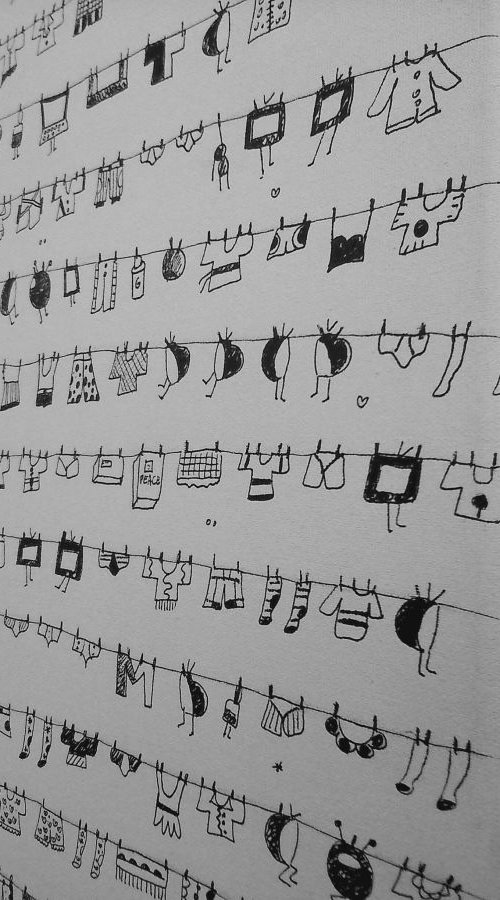 Black and White Special Edition Laundry Televisions by Maria Luisa  Azzini