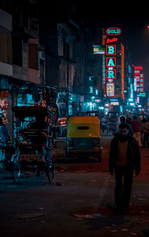 Foggy Night in New Delhi by Serge Horta