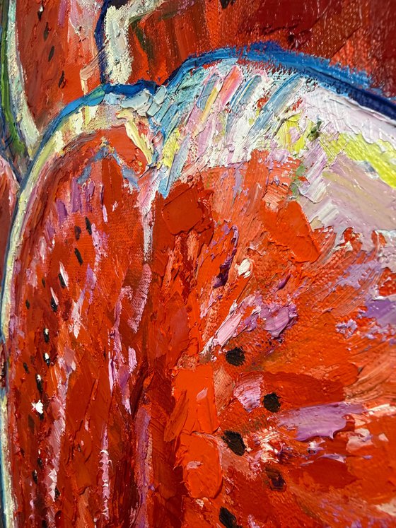 Sweet summer. Watermelon still life.