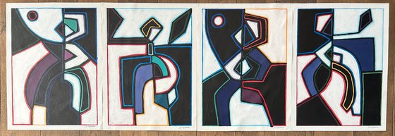 Never Stop Dancing (Set of 4)