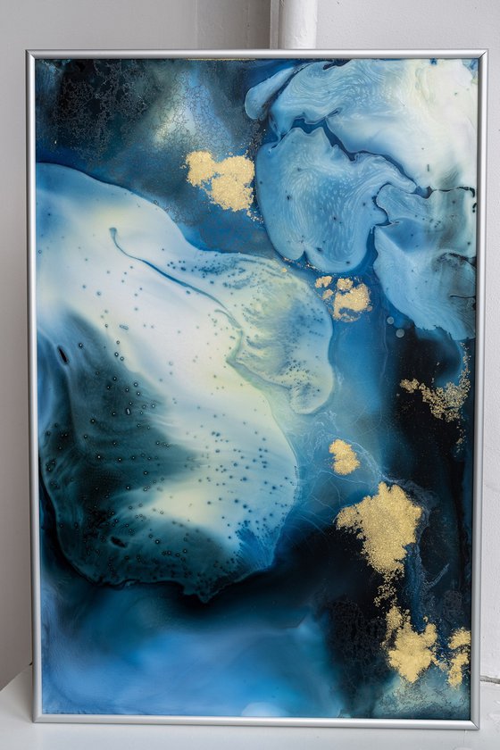 Ocean Abstract Fluid Painting