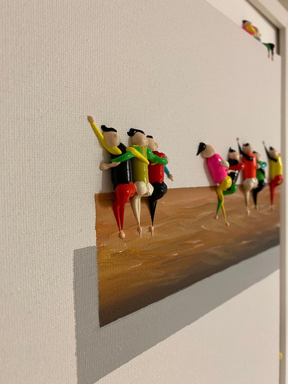 Action.3D Freedom People . Eka Peradze Art.