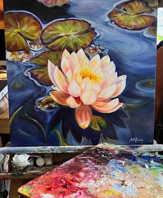 Revival- Waterlily Flower Painting