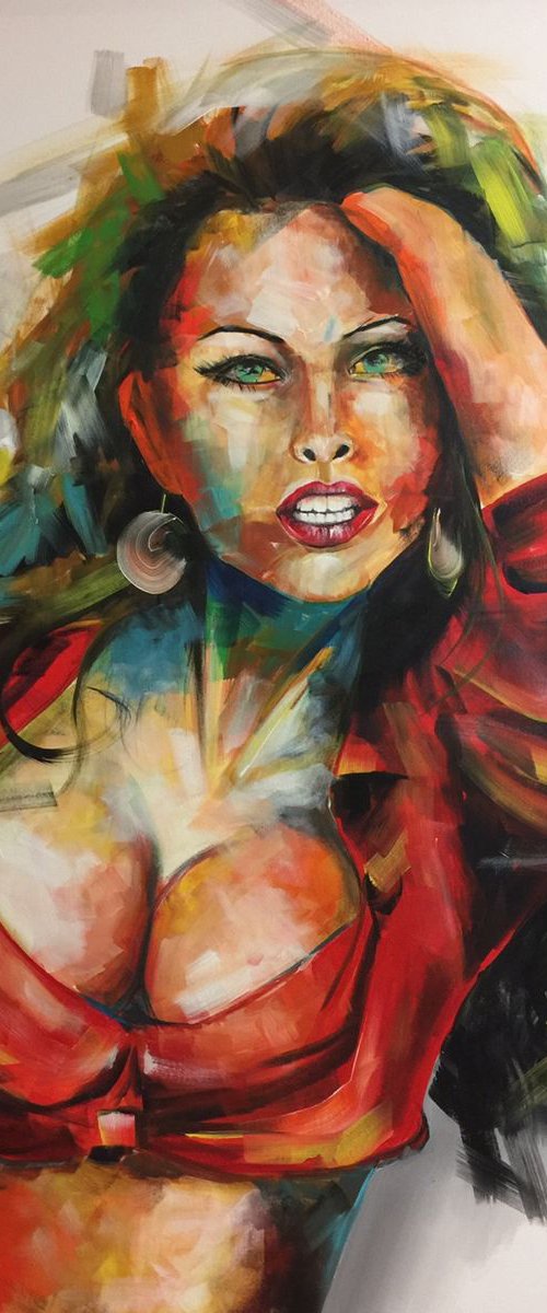 Woman portrait. by Eka Peradze