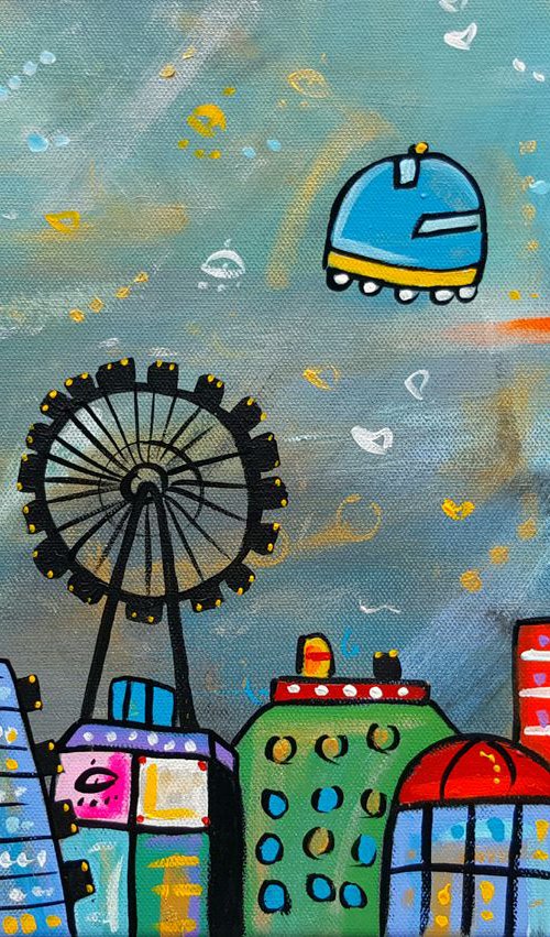 Vibrant Grey London by Maria Luisa  Azzini