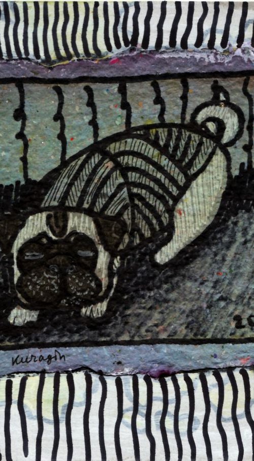 Sleeping pug by Pavel Kuragin