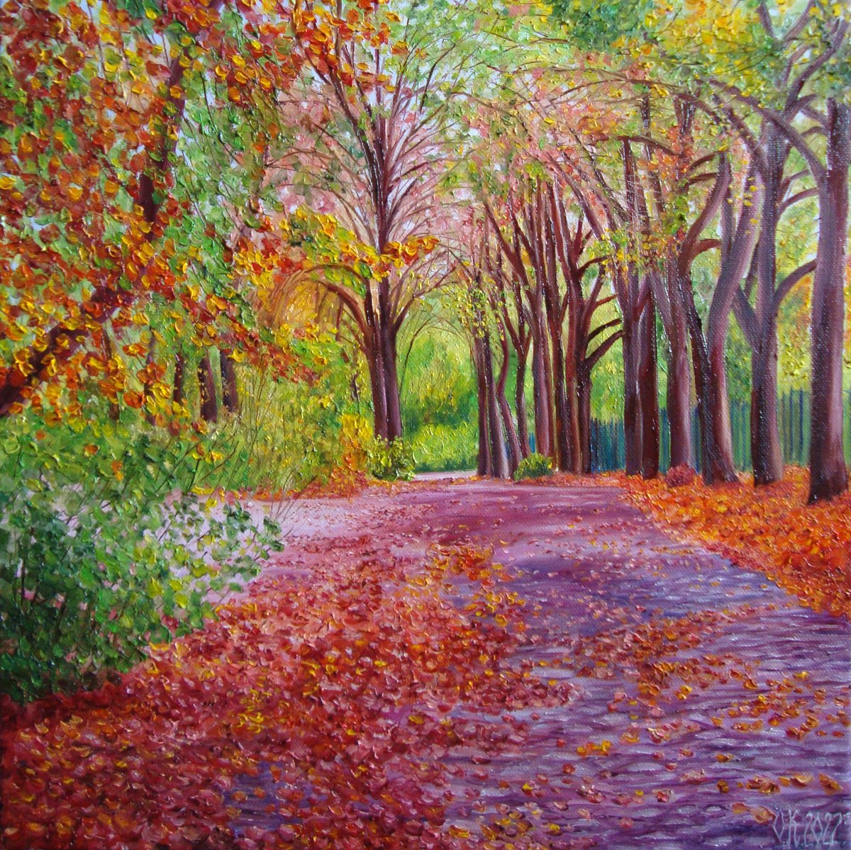Forest road by Olga Knezevic