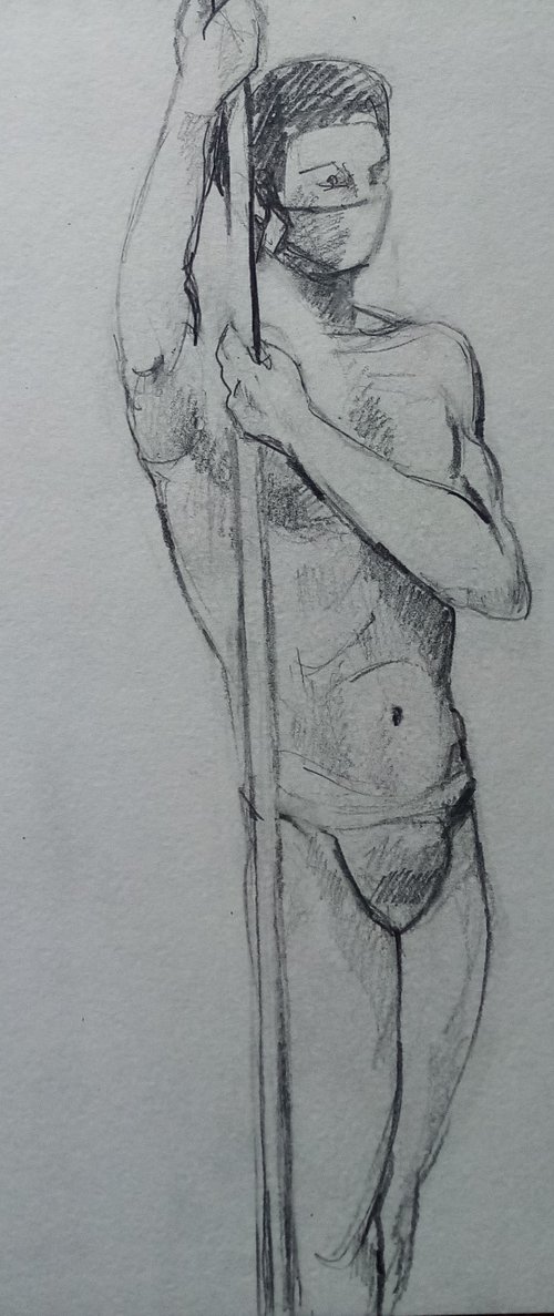 Man's figure study 07 by Oxana Raduga