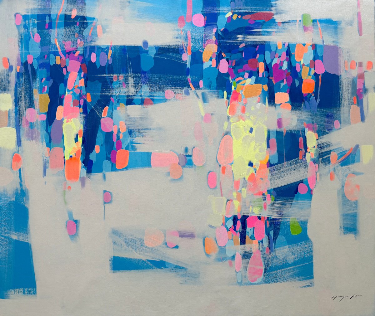 Garden Trees By Vahe Yeremyan, 50 X 42, Artwork For Sale On Artfinder
