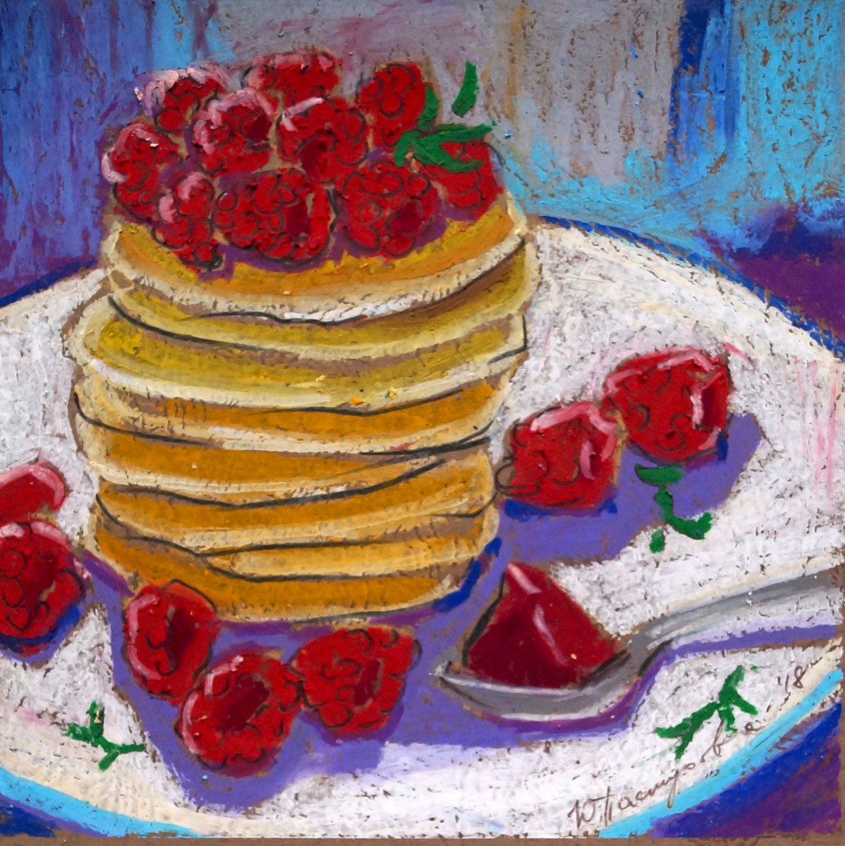 Pancakes with jam by Yuliia Pastukhova