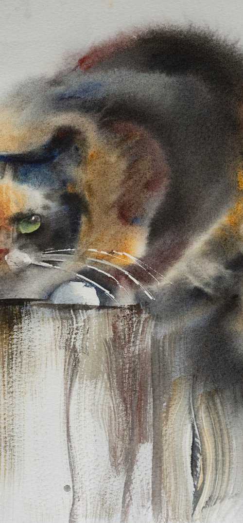 Motley cat. 2021.09 by Irina Bibik-Chkolian